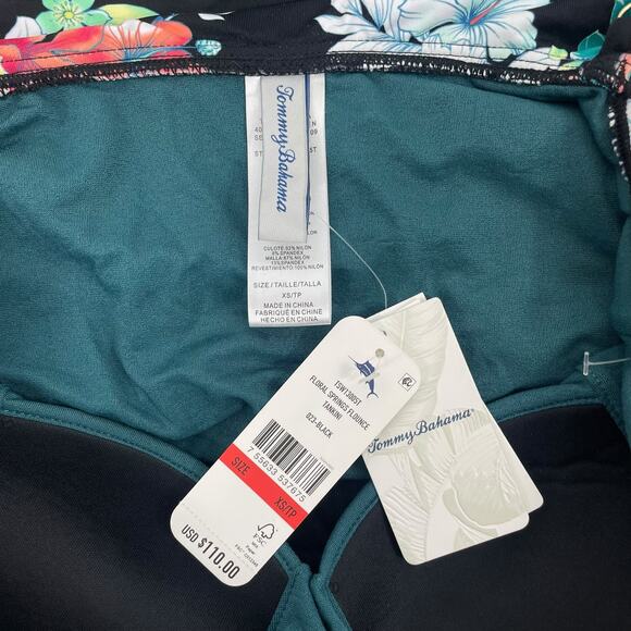 Tommy Bahama Floral Springs Flounce Tankini Top Swim Size XS - Picture 10 of 10